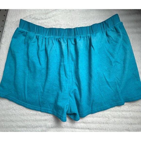 Ariat Womens Turquoise Lounge Sun kissed Shorts XL Elastic Waistband Pockets - Picture 2 of 9